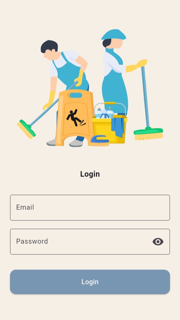 MaidSquad App Screen - login maidsquad